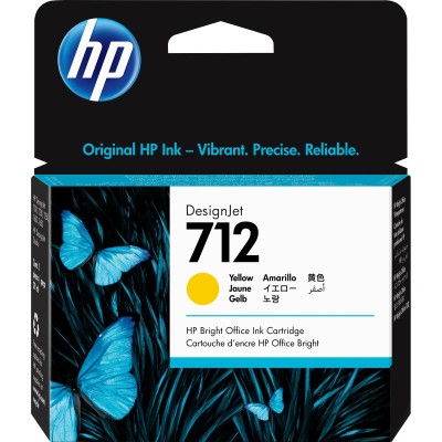 EBCI - CARTOUCHE D'ENCRE DESIGNJET HP 712 / YELLOW - Tunisie