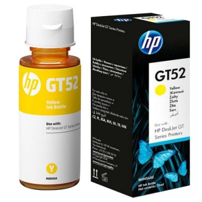 EBCI - BOUTEILLE D'ENCRE ORIGINAL HP GT52 - JAUNE (M0H56AE) - Tunisie
