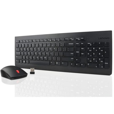EBCI - ENSEMBLE CLAVIER + SOURIS SANS FIL LENOVO - NOIR - Tunisie